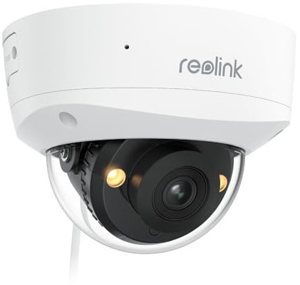 Reolink 4K Caméra de Surveillance PoE, Anti-Vandalisme IK10, Vision Nocturne Couleur, Détection Smart Personnes/Véhicules/Animaux, Audio Bidirectionnel, avec Support Pivotant À l'intérieur, RLC-840A