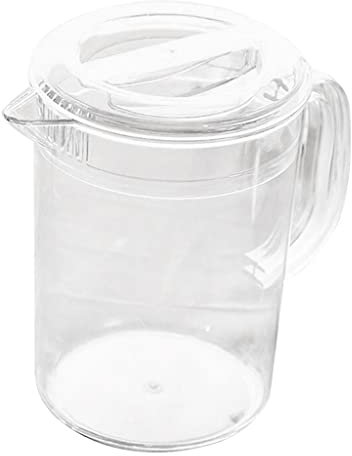 Duiaynke Juice Cooling Carafe Water Jug for Milk Red Wine Cold Drinking Juice (Transparent,2L)