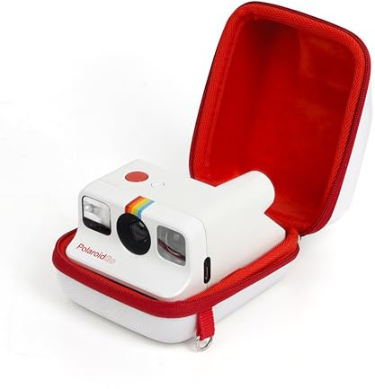 Rieibi Étui de transport rigide pour appareil photo Polaroid Go Instant Mini – Sac de transport en EVA pour appareil photo Polaroid Go 9035/9071/9070 avec sangle et poche pour accessoires