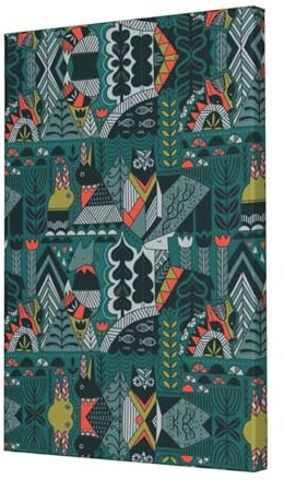 Grüne Tiere Leinwand rahmenlos dekoratives Gemälde 40,6 x 61 cm (vertikal) Ölgemälde Wohnzimmer Wanddekoration