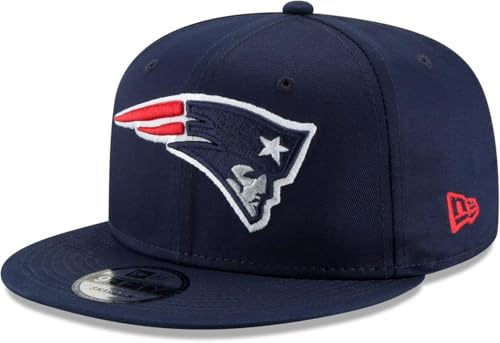 New Era NFL 9FIFTY Team-Farbe, verstellbare Snapback-Mütze, Einheitsgröße, New England Patriots - Navy, Einheitsgre