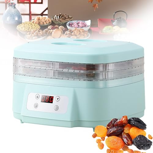 Liofilizadora,máquina Secadora De Carne De 6/8 Capas con 6 Bandejas,Flujo De Aire De 360° para El Hogar,Tempe Ajustable 35-70 ℃ Y Temporizador De 48h,máquina Deshidratadora De Alimentos,para Dulces