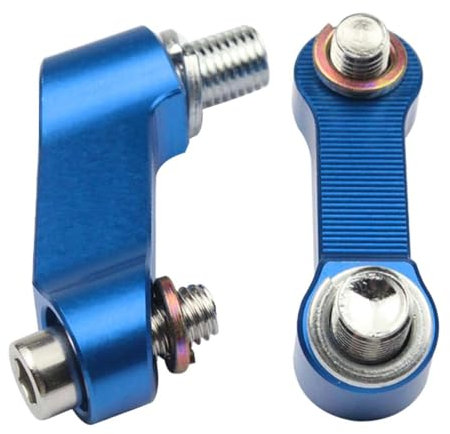 ciciTree 1 Paar Blaue 10mm 8mm Motorradspiegel Extender Riser Extension Bracket Adapter