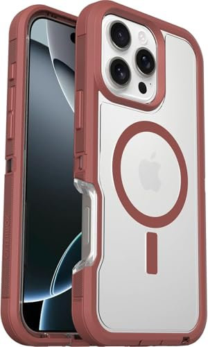 Apple iPhone 16 Pro Max Defender XT Serie, keine Einzelhandelsverpackung, ziegelrot, transparent
