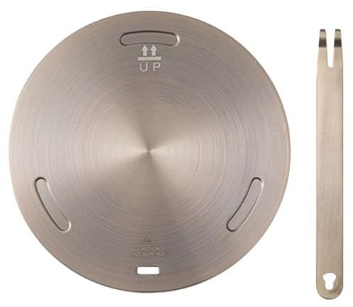 Plaque de Transfert Thermique pour Plaque D'induction en Acier Inoxydable | Diffuseur de Chaleur Cuisine, Alliage D'aluminium, Lot de 1 Set de Set, Usage sur Cuisinière à Gaz