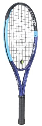 Dunlop Tennisschläger FX 500 Junior 26 besaitet – Power-Serie Kinder-Schläger – Griffstärke G0, Blau, Lila, Schwarz