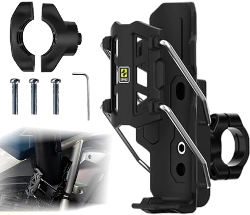 Adaptive Cycling Bottle Holder, 360°Rotating Bike & Motorcycle Cup Holder | Adjustable Auto-Clamp, Universal Drink Cage for 32–77mm Bottles, Secure Water Bottle Mount for Cycling (Black)