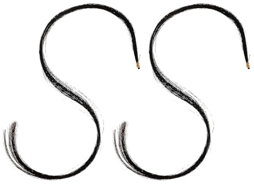 GARVALON Accessoires de Crin Naturel pour Archet de Alto de Poils de Cheval Noirs Professionnels pour Réparation Archet de Pur et Expressif Adaptés Maison École