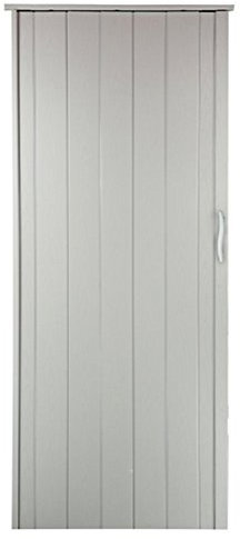 H&S Falttür/Schiebetür Weiß Gewischt Modern 202 cm H x 84 cm B Kunststoff Extrem pflegeleicht Magnetverschluss vormontiert