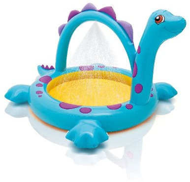 Pataugeoire Dino avec wassersprüher douche 229 x 165 x 117 cm