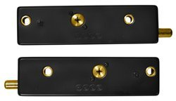 Garage Door Bolt - Barry - Pair Keyed Alike - Black