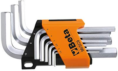 BETA 96/SC9 - Serie di 9 chiavi maschio esagonale piegate