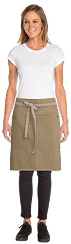 Chef Works Unisex Austin Half Bistro Apron, Natural, One Size
