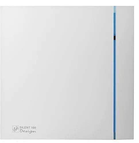 S&P 5210611800 SILENT-100 CZ RED DESIGN -4C Extractores de Baño, 220-240V, 50Hz