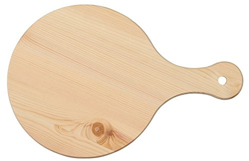HABI Tagliere Polenta Abete con Manico cm35 Made in Italy Utensili da Cucina, Legno, Marrone