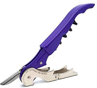 Pulltap's Genuine Classic 500 Waiter's Corkscrew – Double-Hinged Wine Key with Hinged Foil Cutter – Patented Design – Made in Spain – Violet (Violeta)