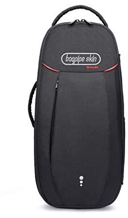 Dudelsack-Hülle, Hartschale, vollständig schützend, mit Innentasche und Regenschutz