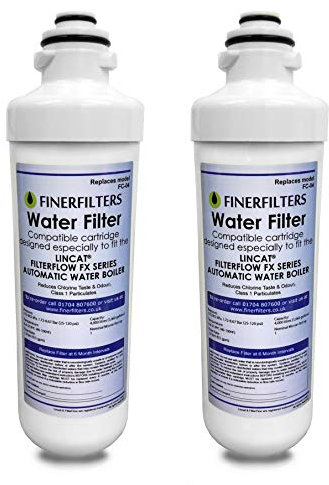 Finerfilters FC04 Water Filter Compatible with All Lincat FilterFlow FX Series Automatic Water Boilers Including EB3FX, EB4FX, EB6FX, EB6TFX, EB3FX/PB, EB3FX/TT (2 Pack)