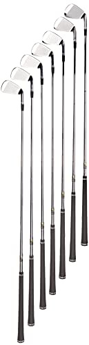Wilson Personal Golf Clubs Iron Set, Personal Model CB, 4-PW, R-Flex, för vänsterhänta, stålskaft, 7 klubbar, silver, WGR20004LR