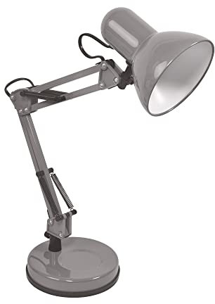 Gefom 441911 Lampada da Scrivania, Grigio