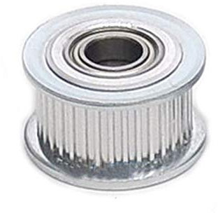 Pnloog-Zahnriemenscheibe 1 STÜCKE 2GT 36 Zahnsynchrone-Rad-Allerscheibe mit doppelseitigem Lager, for GT2-Zahnriemen-Breite 7mm 11mm, Bohrung 3mm 4mm 5mm 6mm