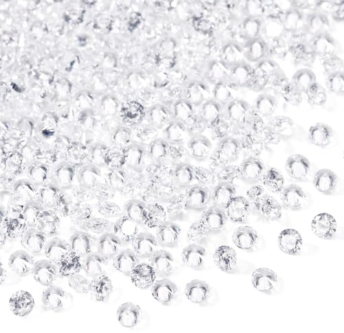 Craftdady 1000 Stück klare Cubic Zirkonia 2 mm Mini CZ Strass Bulk lose Steine für Schmuckherstellung Reparatur