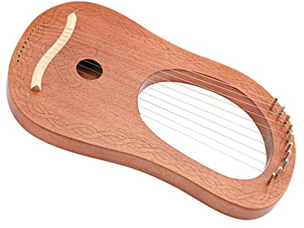 Milisten Saitige Leierharfe Aus Holz Mit Stimmschlüssel Für Anfänger Und Musikliebhaber Einfache Leierharfe Für Musikinstrumentenzubehör