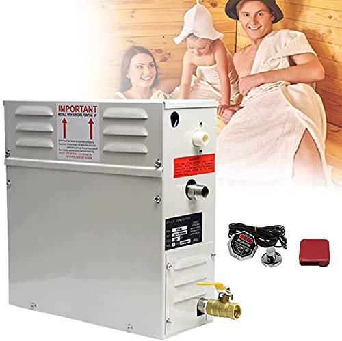 SSQUZA Generador de Vapor, Sauna Baño Turco Ducha Dentro de 20m³ Conservación Automática del Calor 35-55℃, BañO Sauna Generador De Vapor BañO para El Hogar,380V-21kw