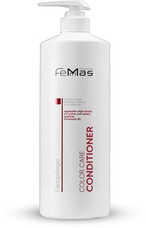 FemMas Color Care Intensiv-Conditioner I Farbschutz Haarkur blondiertes, getöntes & gefärbtes Haar I Pflegend für langanhaltenden Farbglanz I Schutzfilm-Formel mit Keratin & Arginin I 1000ml