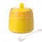 Dowbom Zuccheriera in porcellana tinta unita, per bar, zuccheriera con coperchio e cucchiaio (giallo, 10 once), DB-TG-011