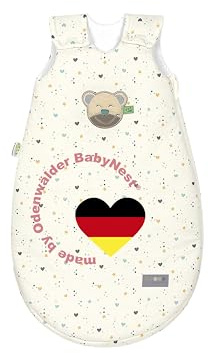Odenwälder Baby Schlafsack mit Mucki® | Allrounder 2,5 TOG | Ganzjahres Schlafsack 60cm