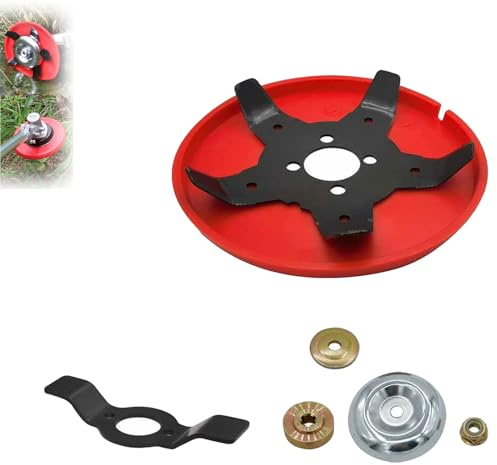YuchiFa Disco de desmalezado para deshierbe, cortacésped de Disco Anfibio, desmalezado Universal, reemplazo de Cortador de Cuchillas de malezas (1Pcs)