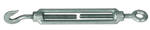 Alberts 854133 Spannschloss | mit Haken und Öse | verzinkt | 10er Set