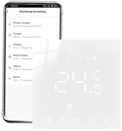 Arpokcoe WiFi Thermostat Fussbodenheizung für Wasser