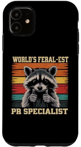 Hülle für iPhone 11 World's Feral-est PR Specialist Lustiger Waschbär