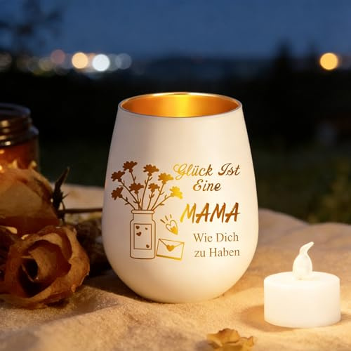 Muttertagsgeschenk für Mama, Windlicht Mama Geschenke, Mutter, Beste Mama Geschenk für Geburtstag Muttertag Weihnachten Neujahr