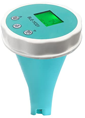 Junterone 6-In-1-Wasserqualitätsdetektor PH EC TDS ORP Temperatur Chlor APP-Anzeige Schwimmbad Bluetooth Wasserqualitätstest