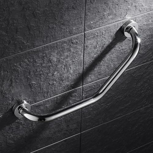 QIUYMGFG Barres d'appui 304 Acier Inoxydable Salle de Bain Baignoire Baignoire Barreau avec Protection de Savon Barre d'obstacles Aide de sécurité Poignée de Baignoire(Only Grab Bars)