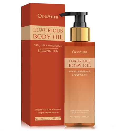 Body Oil 100ml Olio corpo Magico di Lusso Olio di Rassodamento del Corpo Magico Olio per la Cura del Corpo Idrata e Riduce le Linee Sottili su Guance, Stomaco, Cosce, Braccia