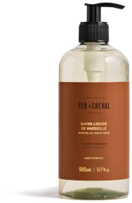 Fer à Cheval Savon Liquide de Marseille Surgras, 500 ml, Fleur d'Oranger. 98% d'Ingrédients d'Origine Naturelle