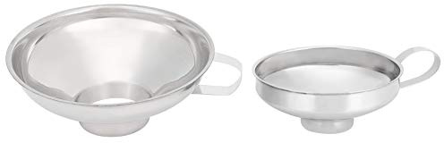 Acciaio inossidabile con bocche larghe tazza durevole durevole per inscatolamento e imbottigliamento di grandi dimensioni per alimenti granulari 2 pc set specchio lucido facile