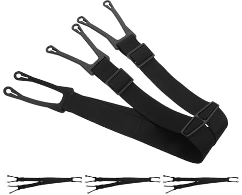 Alipis 4 Tirantes Ajustables de Hockey sobre Hielo para Pantalones Elásticos Talla L, Cinturón Elástico de Tracción para Adultos, Accesorios Deportivos Protectores para Patinaje y Hockey