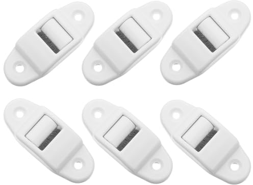 STOBAZA 6pcs White Plastic Strap Guide Rail for Roller Shutter Systems