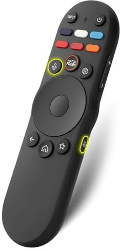 APGLSXY SmartTV röstfjärrkontroll med snabb parning för TV-apparater med ergonomisk knapplayout och motstånd ABS-TV-fjärrkontroll