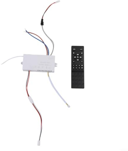 Set di telecomando per ventilatore da soffitto, con ricevitore, 6 livelli, dimmerabile, per controllo della luce LED, controller di ricambio (Shaking Head)