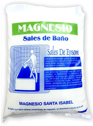 MSI Sali Di Epsom Naturali 4,5 Kg. Magnesio Santa Elisabetta della vecchia stazione termale del Sito del Fico. Bagno E Cura Personale.