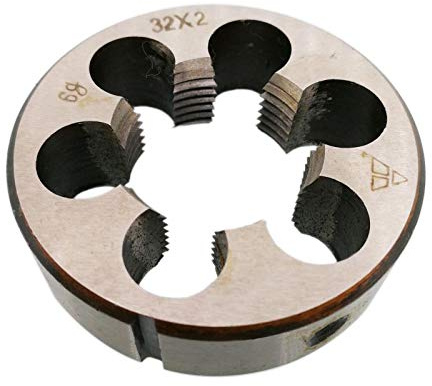 HSS 32 mm x 2 troqueles métricos rosca derecha M32 x 2 mm paso