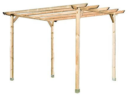 Faura 240x240 cm. - Pérgola Cuadrada Listones de Madera