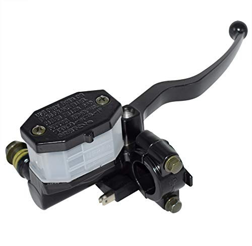Feiteplus Leviers de frein et d'embrayage avant droit de 2,2 cm pour moto - Maître cylindre - Réservoir - Levier - Tube d'huile - Câble pour Suzuki GN125 GS125