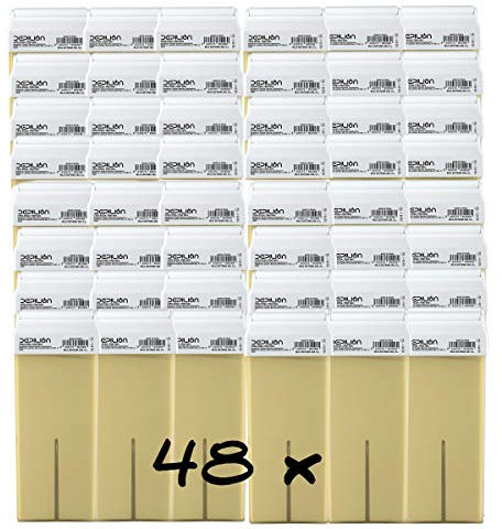 Cera depilatoria Roll On Caja 48 x cartuchos de 100ml Miel/Caja 48 x Roll-on Cera para depilación